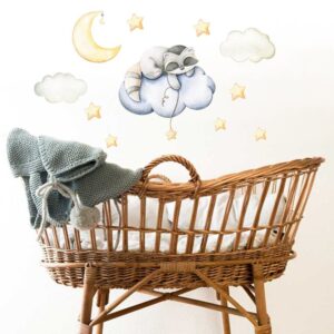 Raccoon Nursery Wall Decals – Sleeping Raccoon