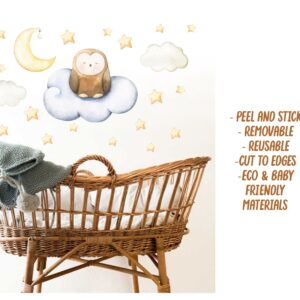 Owl Nursery Wall Decals – Stars