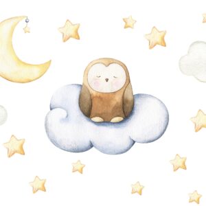 Owl Nursery Wall Decals – Stars