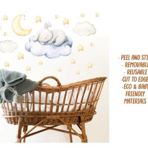 Bunny Nursery Wall Decals – Sleeping Bunny