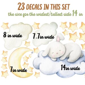 Bunny Nursery Wall Decals – Sleeping Bunny