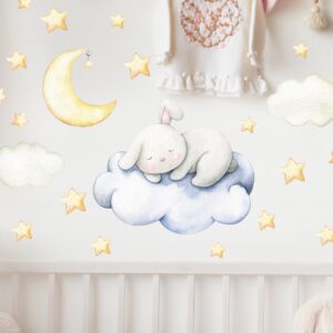 Bunny Nursery Wall Decals – Sleeping Bunny