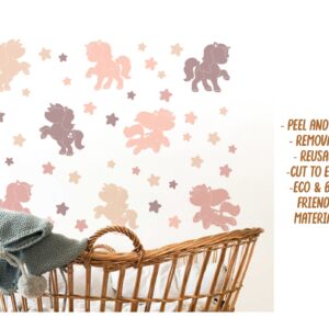 Unicorn Wall Decals – Pony Horse Nursery Sticker