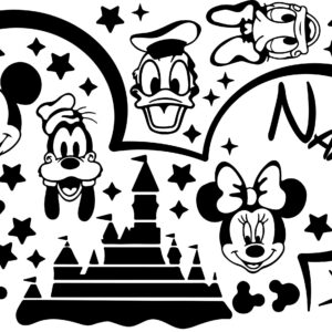 Mickey Donald Minnie Custom Wall Decals Toddler Room