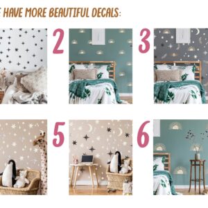 Sun Wall Decals Sun rays stars Stickers Boho Nursery