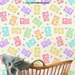 Gummy Bears Nursery Wallpaper