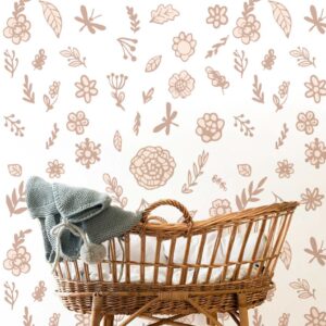 Floral Wall Decals: Meadow Flowers, Boho Nursery Decor