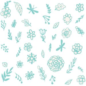 Floral Wall Decals: Meadow Flowers, Boho Nursery Decor