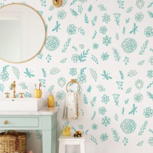 Floral Wall Decals: Meadow Flowers, Boho Nursery Decor