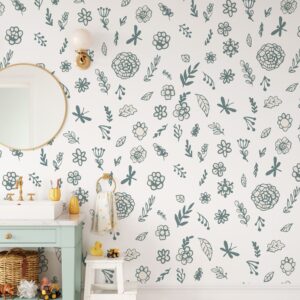 Floral Wall Decals: Meadow Flowers, Boho Nursery Decor