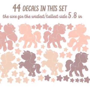 Unicorn Wall Decals – Pony Horse Nursery Sticker