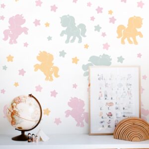 Unicorn Wall Decals – Pony Horse Nursery Sticker