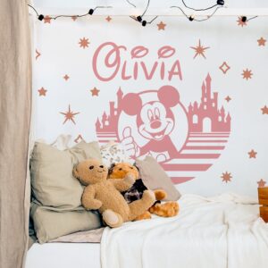 Mickey Custom Wall Decal Toddler Headboard Stickers Stars