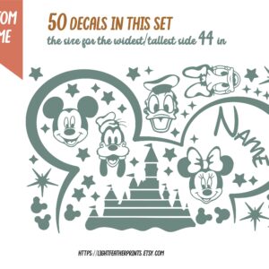 Mickey Donald Minnie Custom Wall Decals Toddler Room