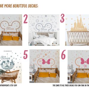 Mickey Donald Minnie Custom Wall Decals Toddler Room