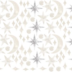 Star Wall Decals Moon Nursery Sparkles Stickers Boho