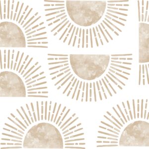 Sun Wall Decals Sun rays stars Stickers Boho Nursery