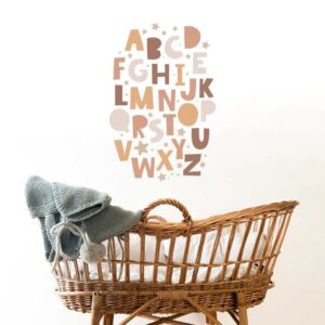 Alphabet Wall Decals – Numbers and Animals Nursery decor