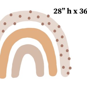 Boho Rainbow Wall Decals, Nursery Playroom Decor