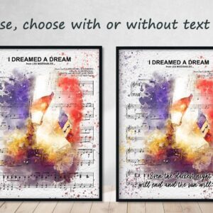Les Miserables Musical Poster Wall Art