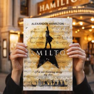 Hamilton Musical Poster Wall Art – Theatre Quote Print decor