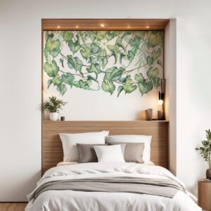 hanging greenery vines decor wall decal vinyl sticker on white wall