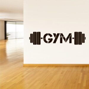 gym fitness crossfit training home decoration wall decal on white wall