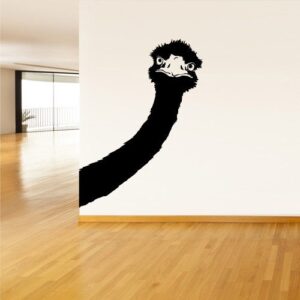 ostrich animal wall decal kids room sticker on white wall