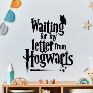 h poter magical waiting letter hogwarts wall decal on white wall