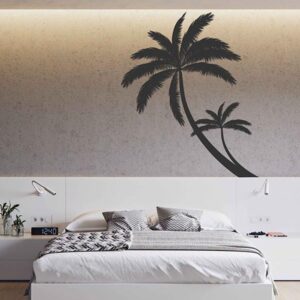 palms tropical wall decal vinyl sticker on white wall