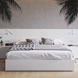 palms leaves beach house birthday wall decal vinyl sticker on white wall