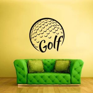 golf wall decal on white wall