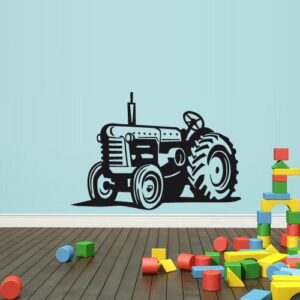 farm tractor wall decal gamer sticker on white wall