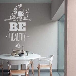 be healthy eco food cafe kitchen wall decal gamer sticker on white wall