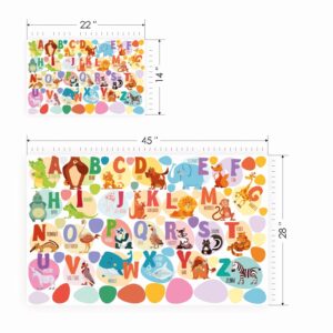 alphabet animals kids wall decal — full view