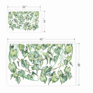 hanging greenery vines decor wall decal vinyl sticker — full view
