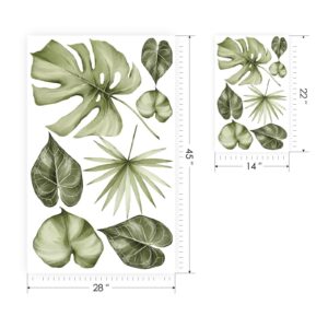 palm leaves greenery tropical wall decal vinyl sticker — full view