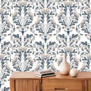 pastel art nouveau wallpaper home decor wp1 wall decal on white wall