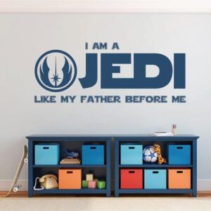 star wars jedi birthday party decoration backdrop wall decal on white wall