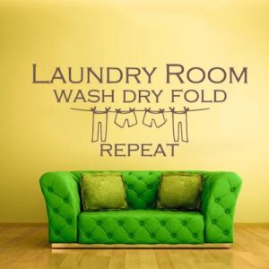 laundry room wall decal gamer sticker on white wall