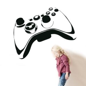 game controller joystick gamer birthday party wall decal on white wall