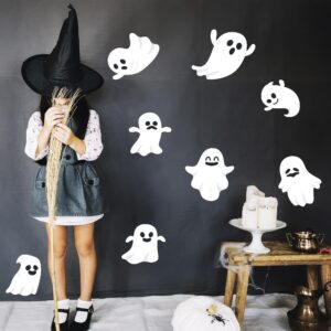 halloween flying ghosts window pack decoration h2 wall decal on white wall