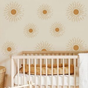 starburst boho decor wall decal kids room sticker on white wall