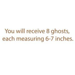 halloween flying ghosts window pack decoration h2 wall decal — full view