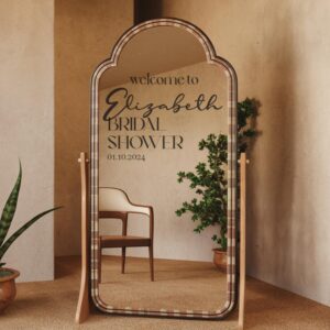 bridal shower welcome sign wall decal kids room sticker on white wall